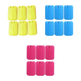 Maxbell 6 Pieces Ice Pack for Travel Cool Box Ice Cooler Blocks for Home Camping BBQ Yellow