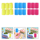 Maxbell 6 Pieces Ice Pack for Travel Cool Box Ice Cooler Blocks for Home Camping BBQ Yellow