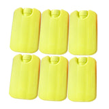 Maxbell 6 Pieces Ice Pack for Travel Cool Box Ice Cooler Blocks for Home Camping BBQ Yellow