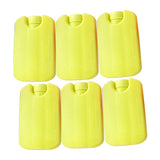 Maxbell 6 Pieces Ice Pack for Travel Cool Box Ice Cooler Blocks for Home Camping BBQ Yellow