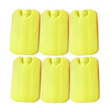 Maxbell 6 Pieces Ice Pack for Travel Cool Box Ice Cooler Blocks for Home Camping BBQ Yellow