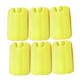 Maxbell 6 Pieces Ice Pack for Travel Cool Box Ice Cooler Blocks for Home Camping BBQ Yellow