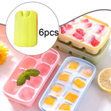Maxbell 6 Pieces Ice Pack for Travel Cool Box Ice Cooler Blocks for Home Camping BBQ Yellow