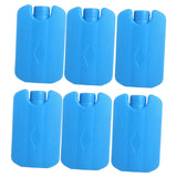 Maxbell 6 Pieces Ice Pack for Travel Cool Box Ice Cooler Blocks for Home Camping BBQ Blue