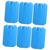 Maxbell 6 Pieces Ice Pack for Travel Cool Box Ice Cooler Blocks for Home Camping BBQ Blue