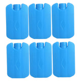 Maxbell 6 Pieces Ice Pack for Travel Cool Box Ice Cooler Blocks for Home Camping BBQ Blue
