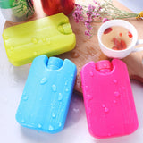 Maxbell 6 Pieces Ice Pack for Travel Cool Box Ice Cooler Blocks for Home Camping BBQ Dark Pink