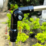 Maxbell Parasol Holder Stable Metal Universal Adjustable Clamp for Picnic Patio Lawn