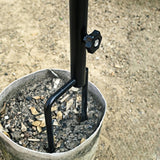 Maxbell Parasol Holder Stable Metal Universal Adjustable Clamp for Picnic Patio Lawn