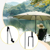 Maxbell Parasol Holder Stable Metal Universal Adjustable Clamp for Picnic Patio Lawn