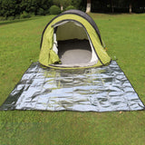Maxbell Double Sided Aluminum Foil Pad Sturdy Portable for Camping Beach Tent Hiking 75x200cm