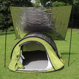 Maxbell Double Sided Aluminum Foil Pad Sturdy Portable for Camping Beach Tent Hiking 75x200cm