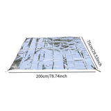Maxbell Double Sided Aluminum Foil Pad Sturdy Portable for Camping Beach Tent Hiking 75x200cm