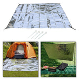 Maxbell Double Sided Aluminum Foil Pad Sturdy Portable for Camping Beach Tent Hiking 125x200cm