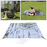 Maxbell Double Sided Aluminum Foil Pad Sturdy Portable for Camping Beach Tent Hiking 150x200cm