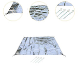 Maxbell Double Sided Aluminum Foil Pad Sturdy Portable for Camping Beach Tent Hiking 200x200cm