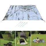 Maxbell Double Sided Aluminum Foil Pad Sturdy Portable for Camping Beach Tent Hiking 200x200cm
