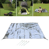 Maxbell Double Sided Aluminum Foil Pad Sturdy Portable for Camping Beach Tent Hiking 200x200cm