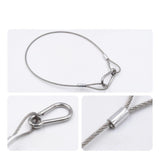Maxbell 5Pcs Stage Lights Safety Cables Lanyard Cable Security Wire for Party Lights 2mm