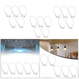 Maxbell 5Pcs Stage Lights Safety Cables Lanyard Cable Security Wire for Party Lights 2mm