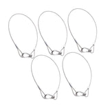 Maxbell 5Pcs Stage Lights Safety Cables Lanyard Cable Security Wire for Party Lights 3mm