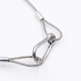 Maxbell 5Pcs Stage Lights Safety Cables Lanyard Cable Security Wire for Party Lights 3mm