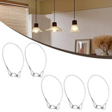 Maxbell 5Pcs Stage Lights Safety Cables Lanyard Cable Security Wire for Party Lights 4mm
