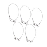 Maxbell 5Pcs Stage Lights Safety Cables Lanyard Cable Security Wire for Party Lights 4mm