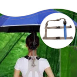 Maxbell Hands Free Umbrella Holder Wearable Accessory for Outdoor Activity Gardening Front
