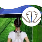 Maxbell Hands Free Umbrella Holder Wearable Accessory for Outdoor Activity Gardening Back