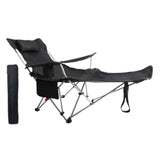 Maxbell Camping Folding Lounge Chair with Armrests and Pillow for Sunbathing Fishing