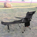 Maxbell Camping Folding Lounge Chair with Armrests and Pillow for Sunbathing Fishing