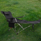 Maxbell Camping Folding Lounge Chair with Armrests and Pillow for Sunbathing Fishing