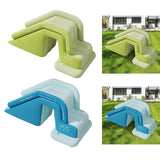 Inflatable Pool Slide for Kids Wear Resistant PVC for Backyard Summer Family Blue