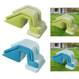 Inflatable Pool Slide for Kids Wear Resistant PVC for Backyard Summer Family Blue