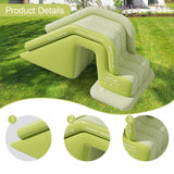 Inflatable Pool Slide for Kids Wear Resistant PVC for Backyard Summer Family Green