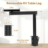 Maxbell RV Table Leg Height Adjustable Support Stand for Motorhome Truck Campers Van
