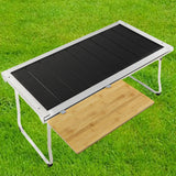 Maxbell Grill Table Extension Board Bamboo Expansion Table for Beach Camping Outdoor 52cmx22.2cm