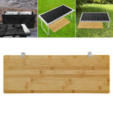 Maxbell Grill Table Extension Board Bamboo Expansion Table for Beach Camping Outdoor 52cmx22.2cm