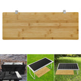 Maxbell Grill Table Extension Board Bamboo Expansion Table for Beach Camping Outdoor 52cmx22.2cm