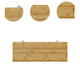 Maxbell Grill Table Extension Board Bamboo Expansion Table for Beach Camping Outdoor 60cmx22.2cm