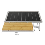 Maxbell Grill Table Extension Board Bamboo Expansion Table for Beach Camping Outdoor 60cmx22.2cm