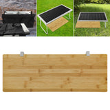 Maxbell Grill Table Extension Board Bamboo Expansion Table for Beach Camping Outdoor 60cmx22.2cm