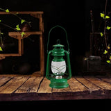 Maxbell Retro Kerosene Oil Lamp Decorative Camping Lamp for Bedroom Restaurant Party Green
