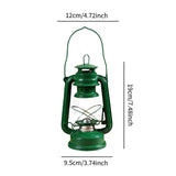 Maxbell Retro Kerosene Oil Lamp Decorative Camping Lamp for Bedroom Restaurant Party Green
