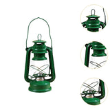 Maxbell Retro Kerosene Oil Lamp Decorative Camping Lamp for Bedroom Restaurant Party Green