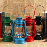 Maxbell Retro Kerosene Oil Lamp Decorative Camping Lamp for Bedroom Restaurant Party Green