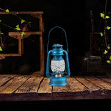 Maxbell Retro Kerosene Oil Lamp Decorative Camping Lamp for Bedroom Restaurant Party Blue