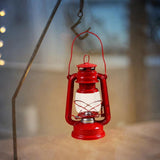 Maxbell Retro Kerosene Oil Lamp Decorative Camping Lamp for Bedroom Restaurant Party Red