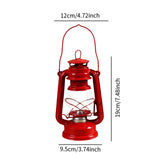 Maxbell Retro Kerosene Oil Lamp Decorative Camping Lamp for Bedroom Restaurant Party Red